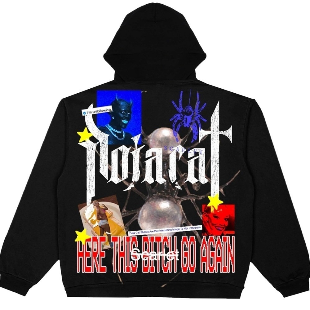 Adult Doja Cat Unisex Official The Scarlet Tour Merch Hoodie Sweatshirt New!
